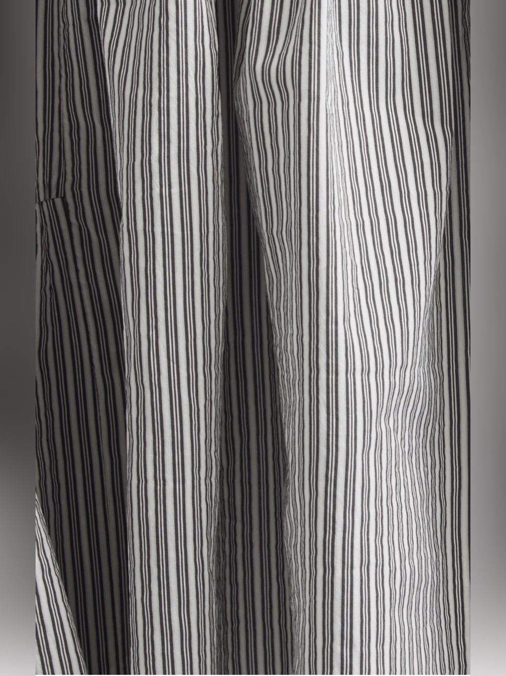 Dries Van Noten washed striped long sleeve cotton & silk dress - Picture 7 of 8